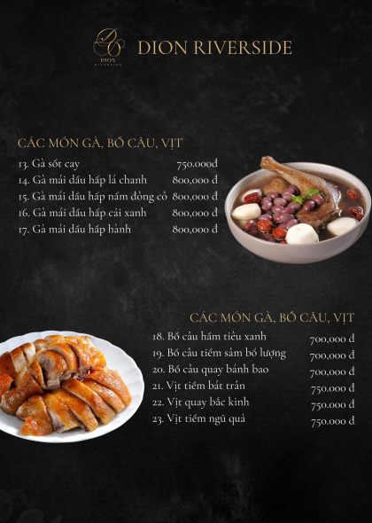 Các món bồ câu